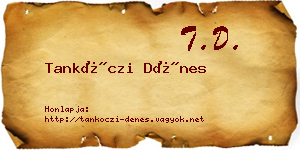Tankóczi Dénes névjegykártya